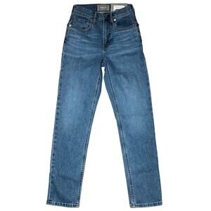 Everlane Curvy Cheeky Jean 23 Regular High Rise Straight Low Stretch Light Blue